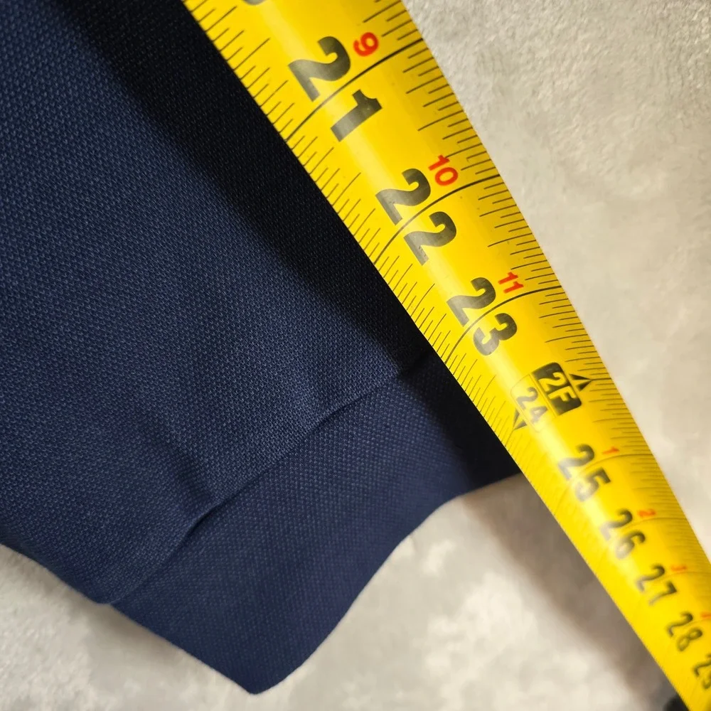 Masters Clubhouse Collection Quarter Zip Mens XL Navy Blue Made in Italy Logo